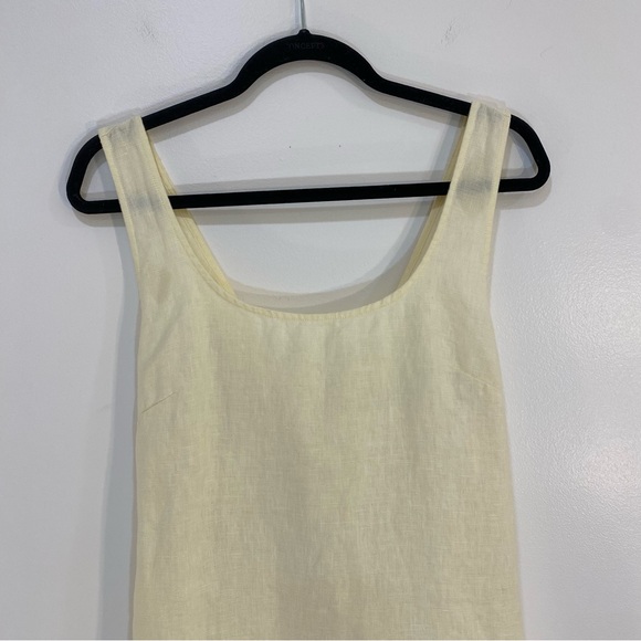 Madewell Cross-Back‎ A-Line Mini Linen Dress - Picture 10 of 13